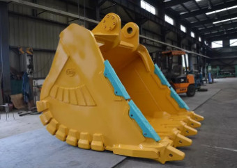 애벌레 20 톤 굴삭기 과중한 업무 돌 버킷 Q355B 재료
