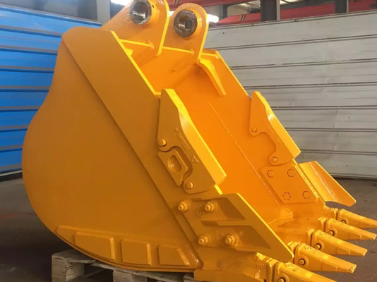 애벌레 20 톤 굴삭기 과중한 업무 돌 버킷 Q355B 재료